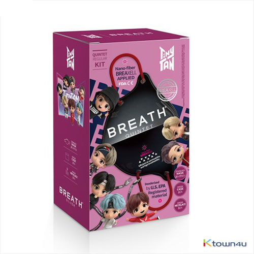 cn.ktown4u.com : [BREATH] TinyTAN 5层layer 口罩盒装(3color)+