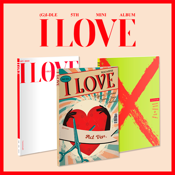 (G)I-DLE gidle I LOVE 3形態セット 新品未開封 ポスター cn.ktown4u.com : [全款裸专] [视频签售活动] [3CD 套装] (G)I-DLE