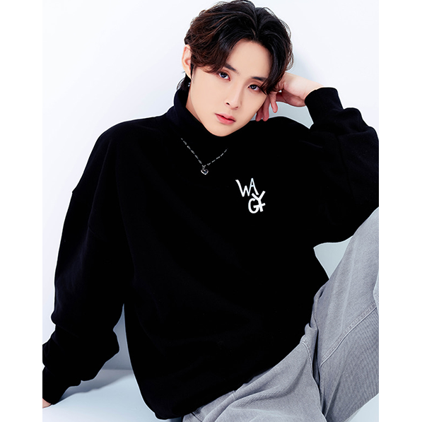 [全款][WRG] (DKZ Min Gyu Photocards Gift Set) Where Are You Going MG Sweatshirt [Black]_全珉奎_馒头日记簿