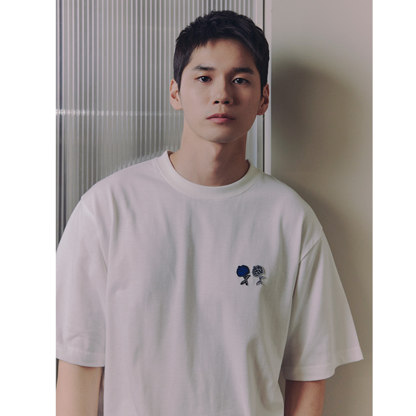 [全款] [CHARM'SxONG SEONG WU] (Gift Photo Card) Circle Heliotrope T-Shirt [WH]_邕圣祐吧官博_中文首站