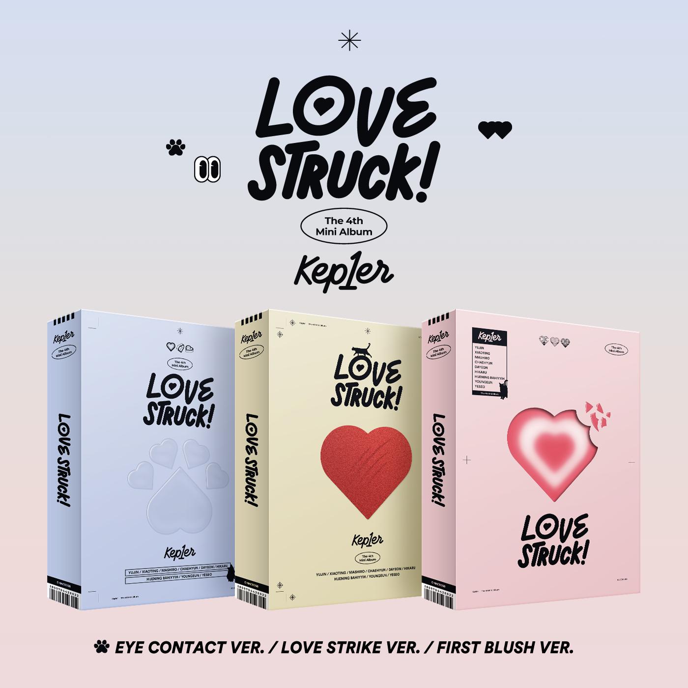 cn.ktown4u.com : [3CD 套装] Kep1er - 迷你4辑[LOVESTRUCK!] (EYE