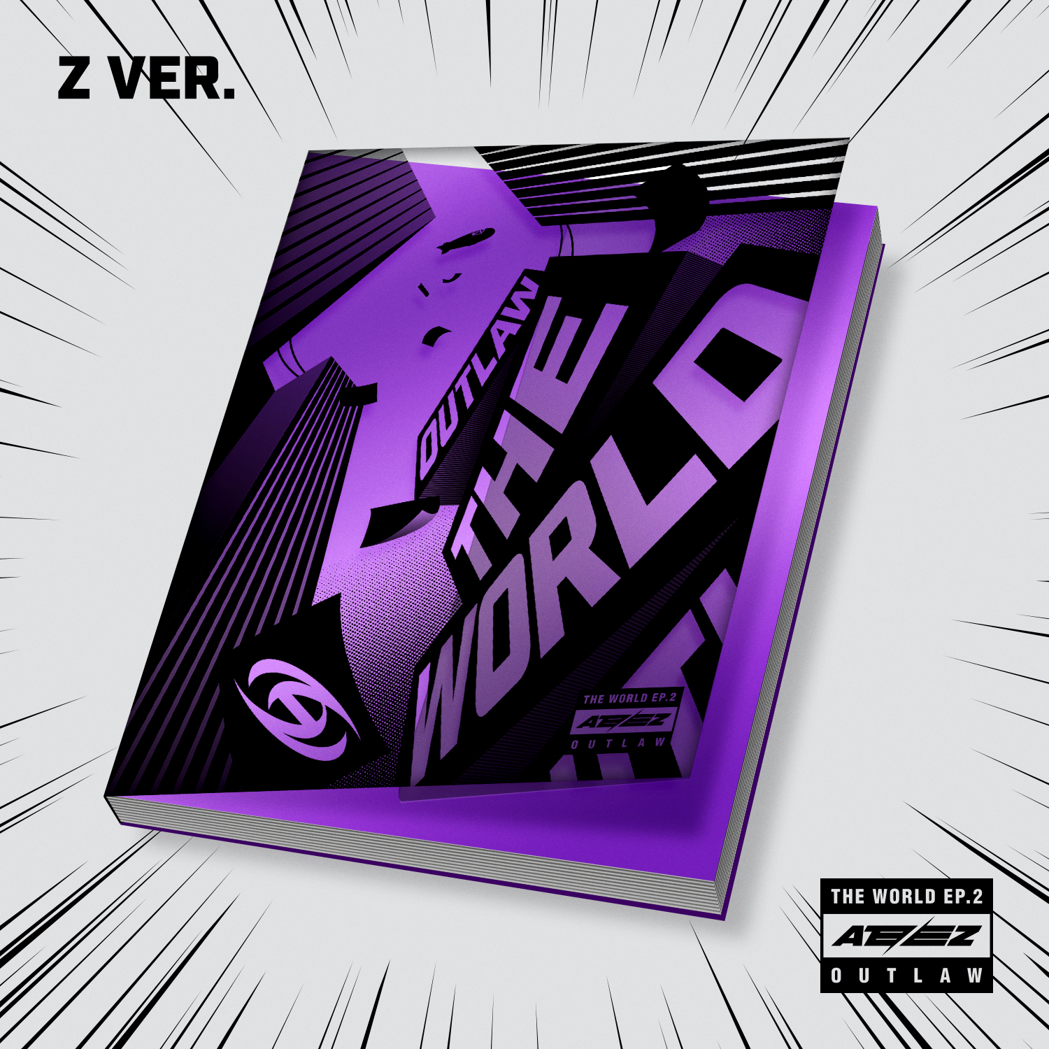[全款 裸专 第二批 截止至6.22早7点] ATEEZ - 9th Mini Album [THE WORLD EP.2 : OUTLAW]_ ATEEZ TAIWAN ATINY