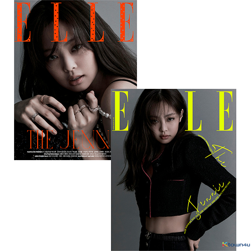 [全款] ELLE 2021.08  (Cover : Jennie / Content : Jennie 12p)_babyblue_JENNIE应援站