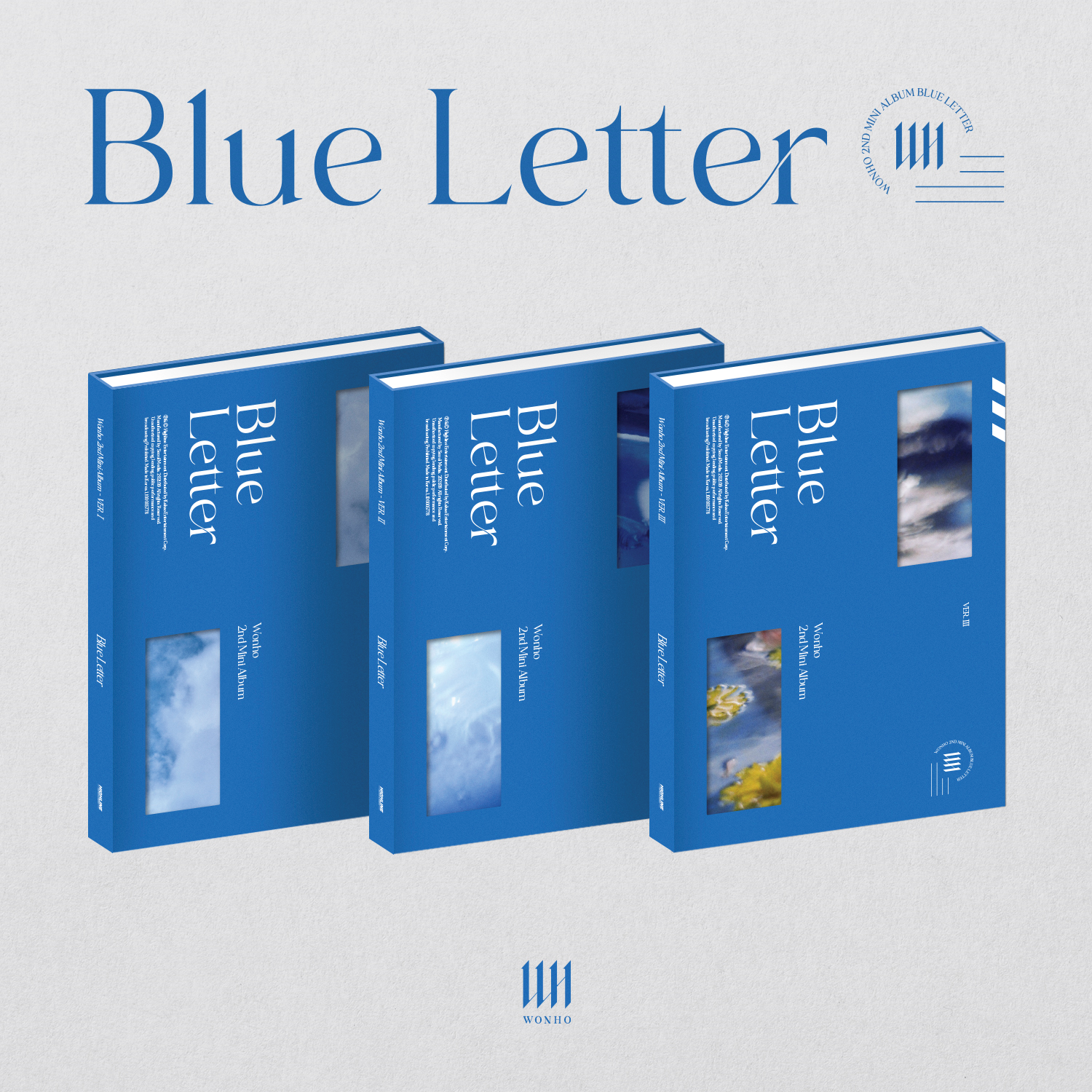 [全款 裸专] WONHO - Mini Album Vol.2 [Blue letter]_WholeHearted李虎锡热血站