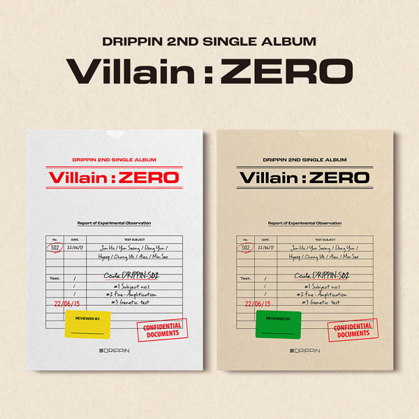 [全款 裸专] DRIPPIN - 单曲专辑 2辑 [Villain : ZERO] _黄允省_YunSeong小熊布丁铺