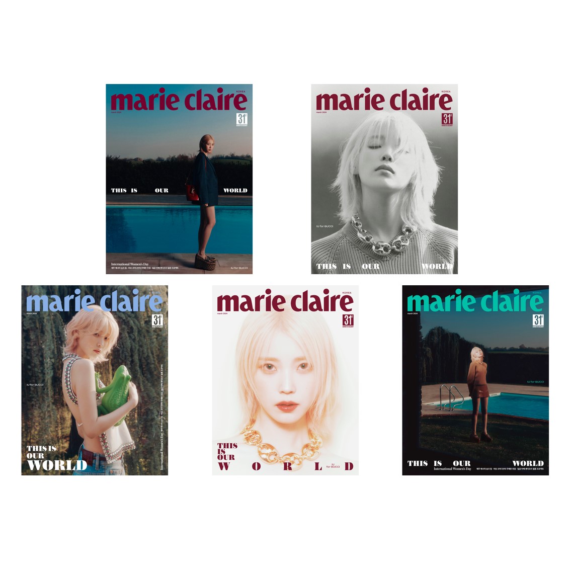 [全款] Marie claire 2024.03 (封面 : IU / 内页 : IU)_onlyU-IU中国首站