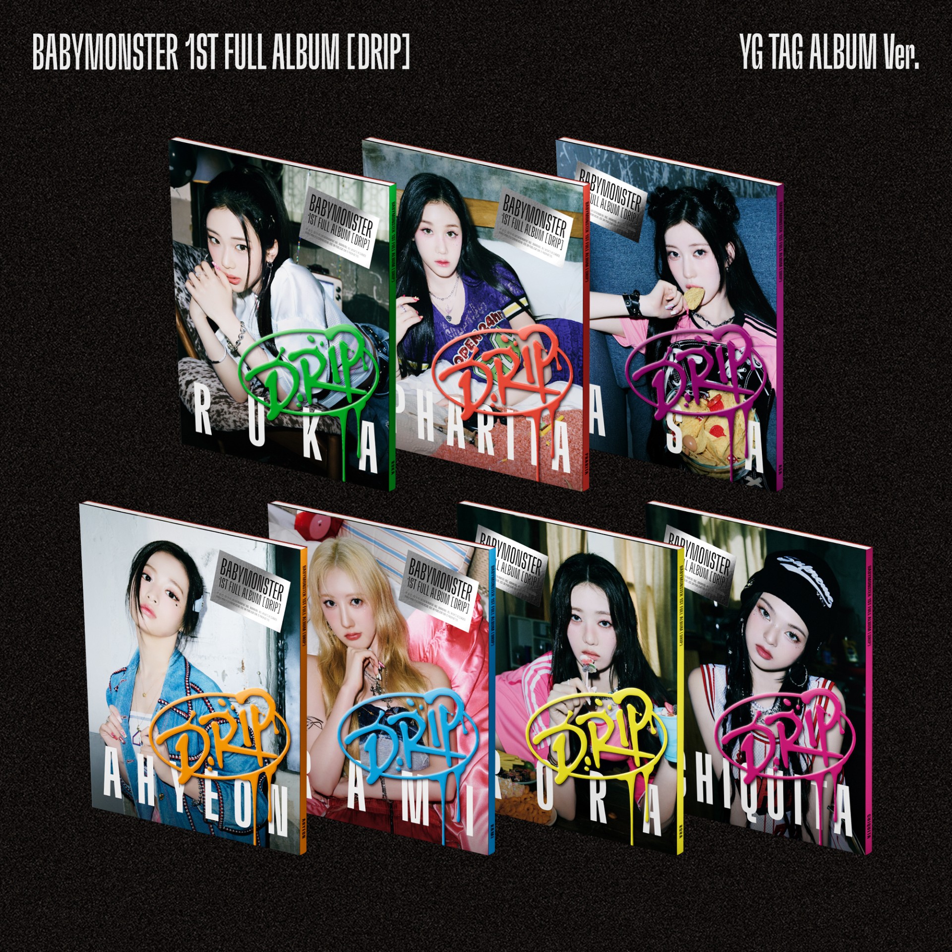 BABYMONSTER DRIP ktown4u 当選特典 30枚限定 セット cn.ktown4u.com : [拆卡专] [Ktown4u特典赠送] (AHYEON Ver
