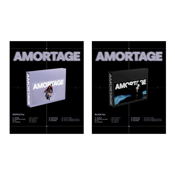 [全款 裸专 第二批(截止至2.20早8点) *不包含KEY-TAG] JISOO - 迷你专辑 [AMORTAGE] DELUXE EDITION (BLACK Ver.)_金智秀_KimJisooEcho