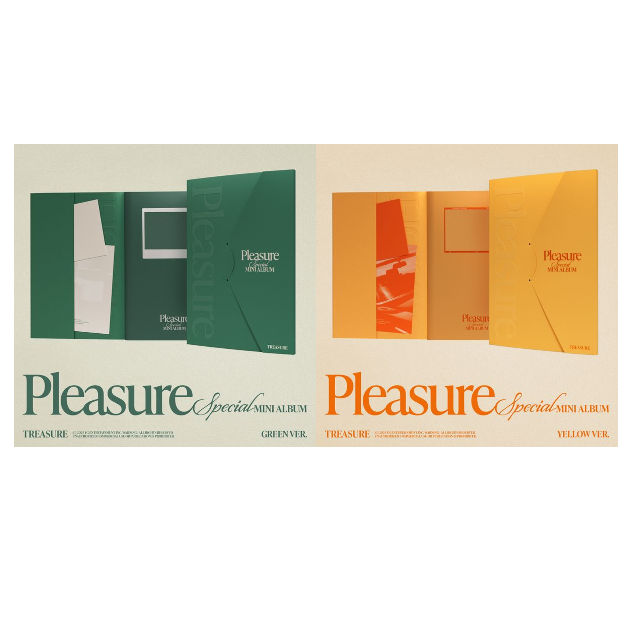 [全款 裸专] [Ktown4u特典赠送] TREASURE - 特别迷你 [PLEASURE] [YELLOW VER./GREEN VER.] _朴志焄_POCHA中文站
