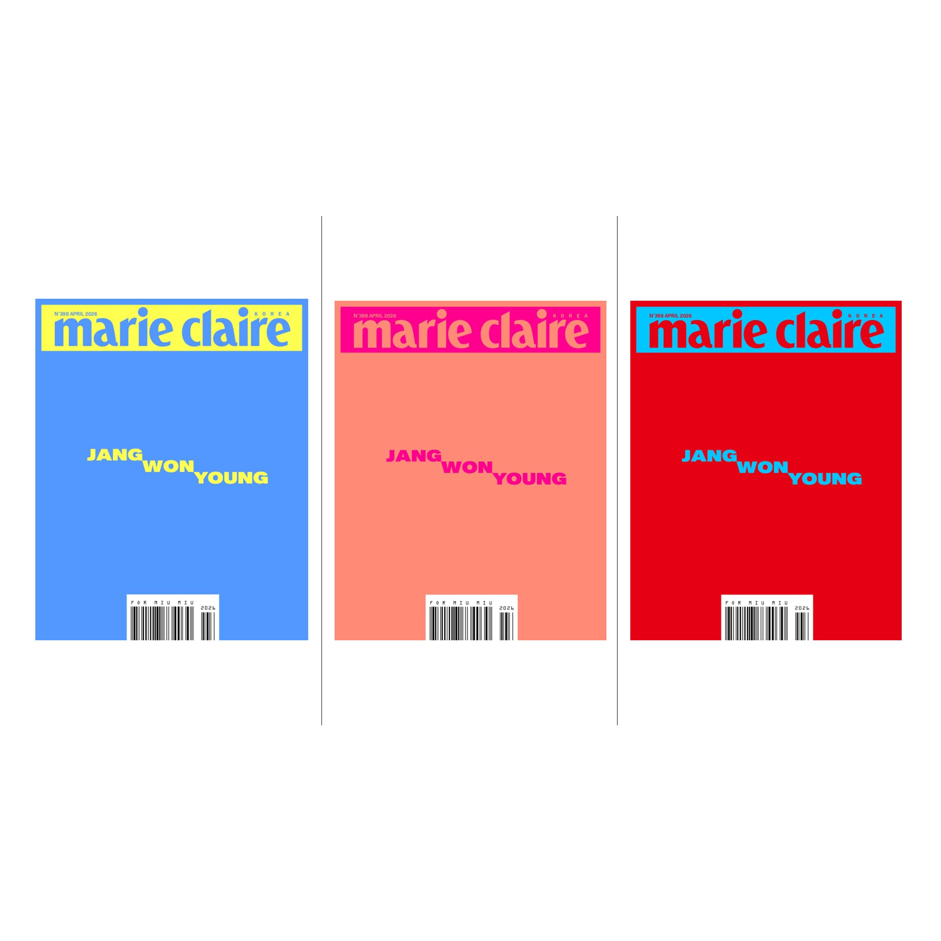 [全款] Marie claire 2026.04 (封面 : IVE : JANG WONYOUNG)_张元英中文首站