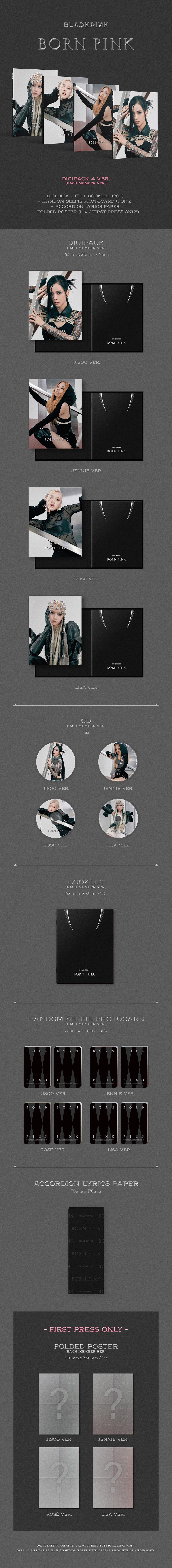 cn.ktown4u.com : [JENNIE ver.] BLACKPINK - 2nd ALBUM [BORN PINK