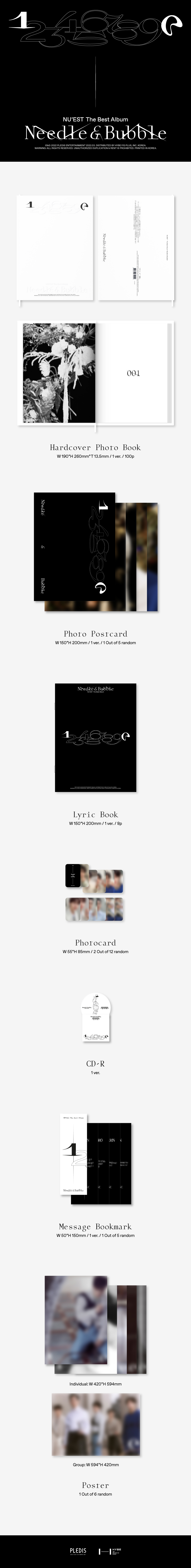 NU'EST CD 最新値下げ cn.ktown4u.com : NU'EST - The Best Album [Needle & Bubble] (初回