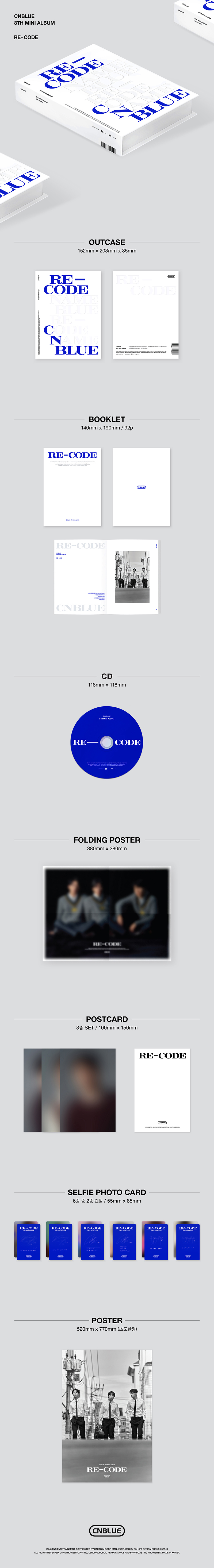 cn.ktown4u.com : CNBLUE - Mini Album Vol.8 [RE-CODE] (Standard Ver.)