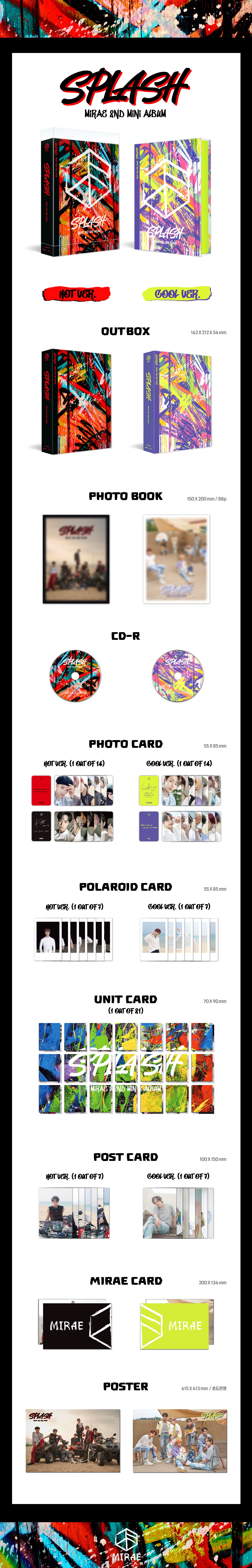 cn.ktown4u.com : [LIVE BROADCAST] [2CD 套装] MIRAE - 迷你专辑 Vol.2 [Splash ...